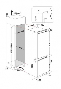 Indesit IBB 18 SC 22 R Einbaukühlschrank